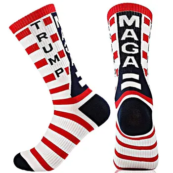 

A Pair of President Trump Election Socks, Trump Supporters, Comfortable and Breathable Men's and Women's Sports Socks