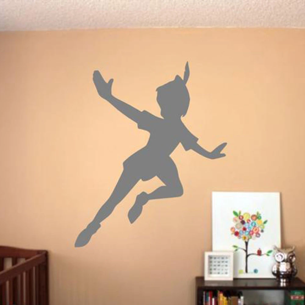 Peter Pan Wall Stickers Nursery Vinyl Wall Decal Kids Boys Girls Room