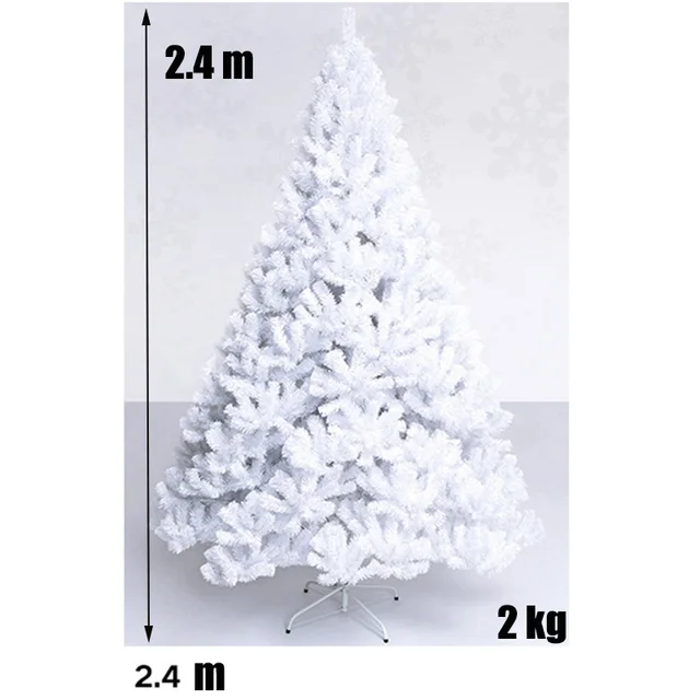 Grande árvore de natal artificial, enfeites azuis, simulação de ano novo,  decoração nórdica, 1.2m1.5m