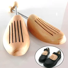 1 Pair Wooden Shoe Tree High-grade Spring Shoes Adjustable Support Shoe Shaped Fixed Shoes Without Distortion