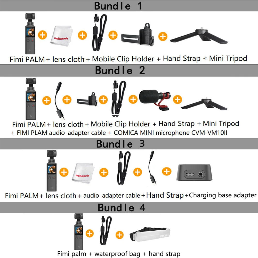 US $159.99 In Stock Fimi Palm Handheld Gimbal Camera Stabilizer 3 Axis 4k Hd 128 Degree Wide Angle For Vlog Smartphone