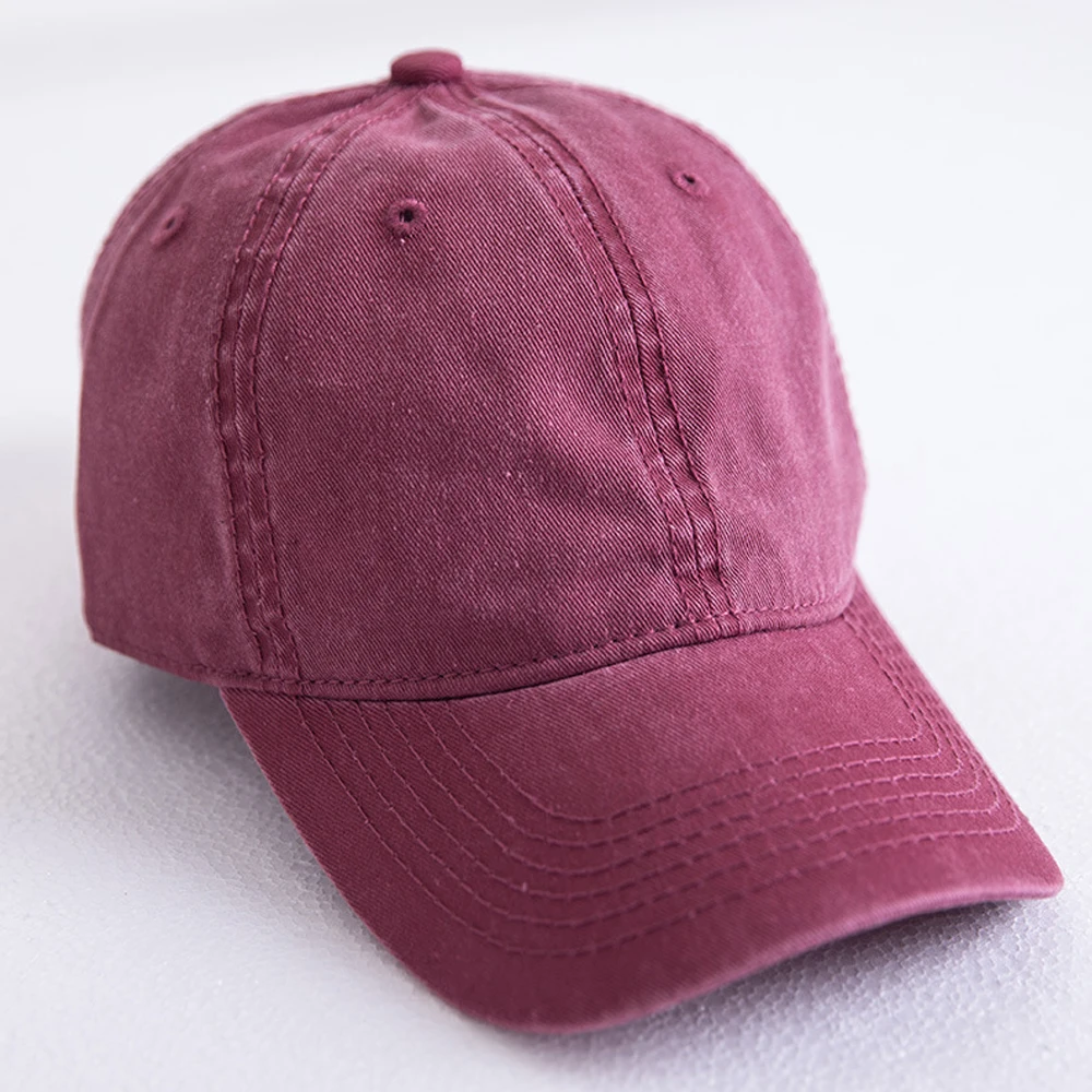 Унисекс модная бейсболка Мужская женская летняя шляпа хип-хоп Регулируемая черно-Розовая белая кепка уличная альпинистская бейсболка - Цвет: wine red