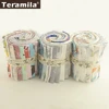 Teramila New Arrivals Colorful Design 7 PCS / Lot  9CMx50CM Sewing Material Cotton Jelly Rolls Strips Plain Fabric Patchwork ► Photo 2/6
