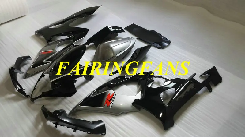 Литьевая форма для мотоцикла обтекатель для GSXR1000 K5 05 06 GSXR 1000 2005 2006 серебристый черный Обтекатели Кузов+ подарки SB25
