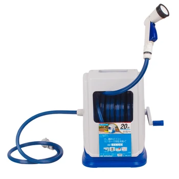 

360Â° Rotatable Garden Hose Reel Kit 20m Wall-mounted Water Pipe Cart Multi-functional Hose Storage For Home Car Cleaning G-BOOGE