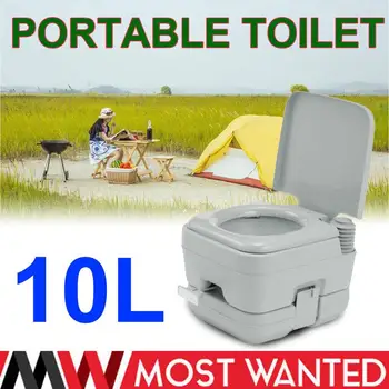 

10L Square Flushing Potty For Camping RV Boat Portable Outdoor Toilet Chemical Loo Bathroom Accessories Sets