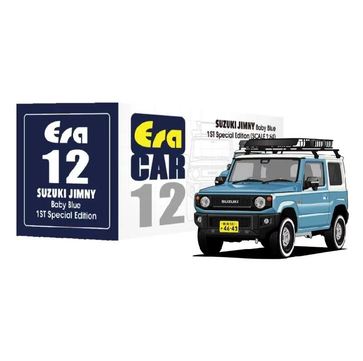 Era автомобиля 1: 64 Suzuki Jimny голубые капучино#12 внедорожный Стиль Япония пожарная команда автомобилей#13 литья под давлением модель автомобиля - Цвет: baby blue