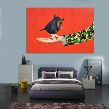 

Canvas Painting Bird In Hand Poster Wall Art Print Figure Painting Wall Art Pictures For Living Room Home Decor Frameless