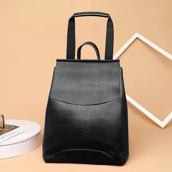 

Women Backpack for School Style Leather Bag For College Simple Design Women Casual Daypacks mochila Female Famous Brands