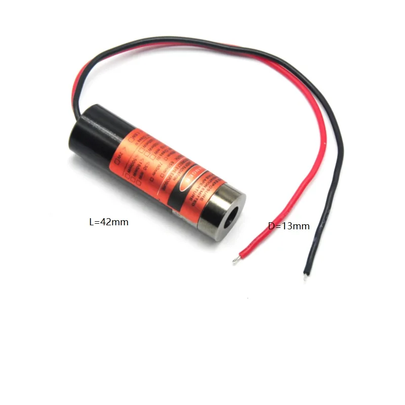 레이저 다이오드 모듈, 650nm, 5mW, 3V-5V, 레드 레이저 도트 헤드, 초점 가능, 작은 직경, 3D 인쇄, 장착 스탠드