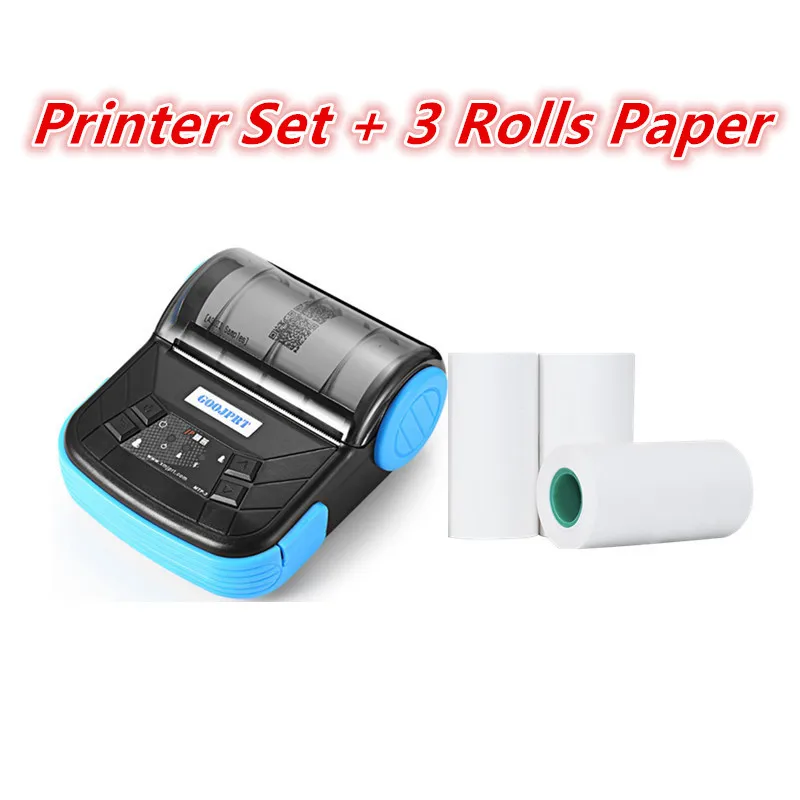 

GOOJPRT Cheapest Bluetooth USB 80MM Thermal Bills Receipt Printer with Auto Cutter Andorid and win10 for Bars Clubs Supermarkets