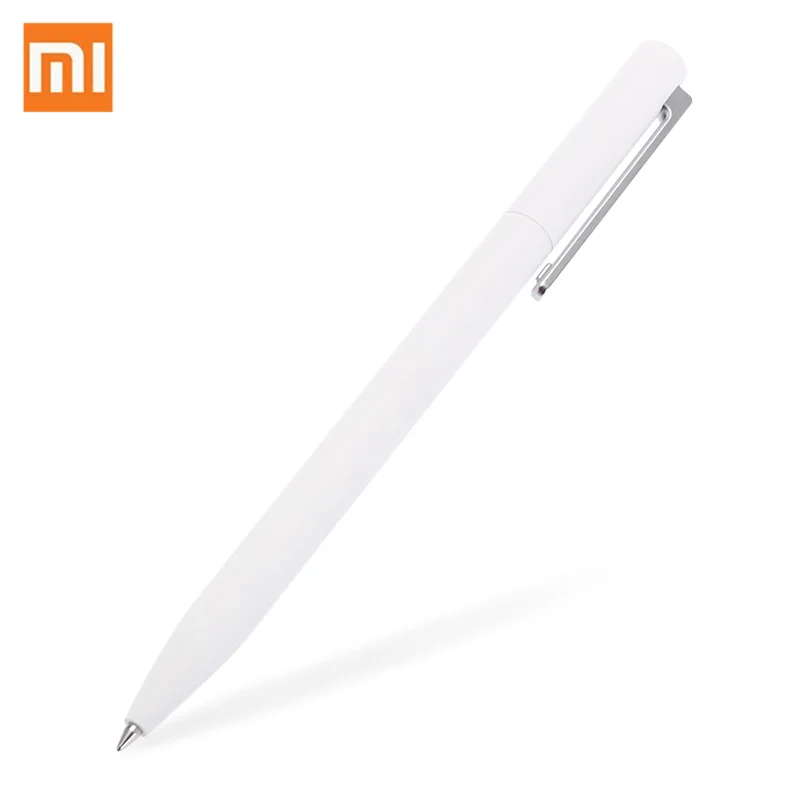 

2019 New Xiaomi Mijia Gel Pens Sign pen No Cap 0.5mm Roller Pen black pen White PREMEC Smooth Switzerland Refill Japan Ink black