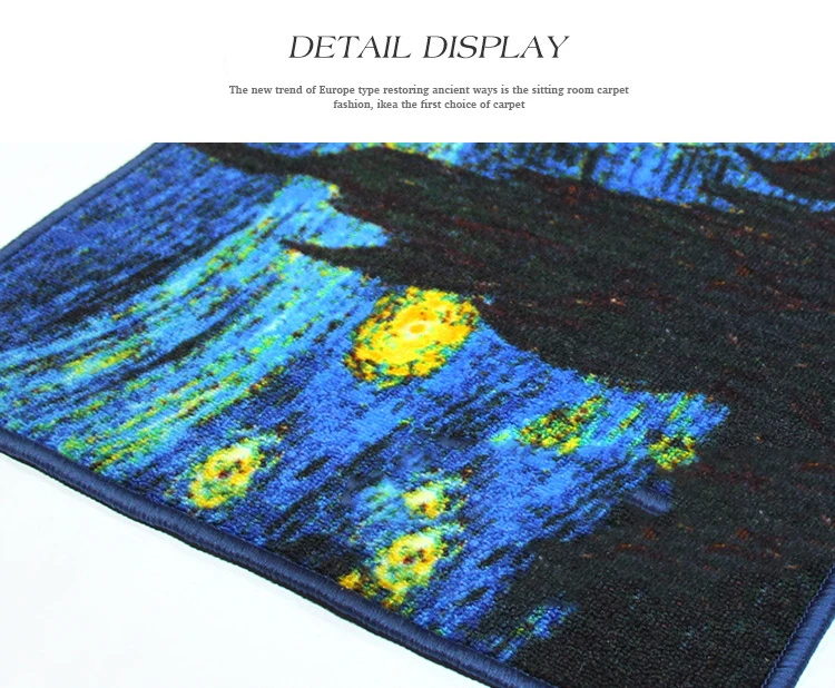 Printed Carpet for Living Room Floor Mats Kitchen Non-slip Door Mat Coffee Table Bedroom Carpets Decoration Rug Outdoor Doormat