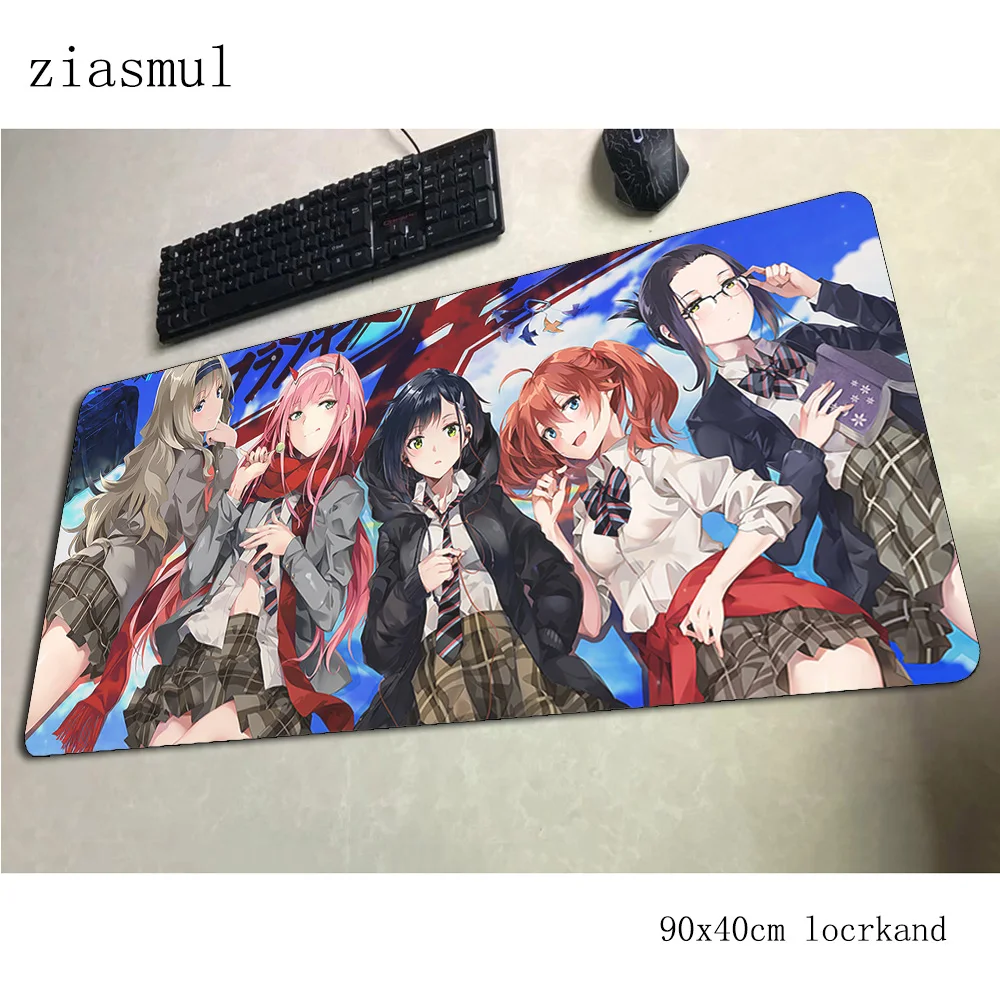 Darling в franxx padmouse 900x400x3 мм игровой коврик для мыши игры толстый игровая компьютерная