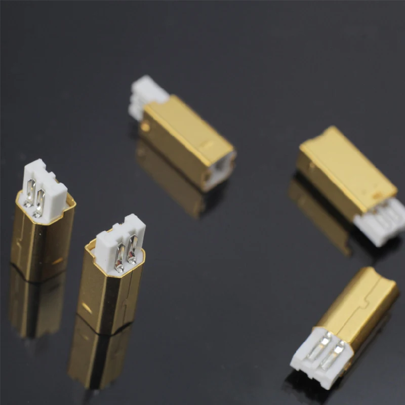 MPS HD 019 HiFi USB 2 0 аудио разъем из чистой меди аудиоразъем 24K 5u позолоченный DAC типа B|hifi