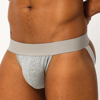 

Gay Sexy Men Underwear Male Jockstrap G String Thongs Man Thong Mens Underpants Cotton Solid Briefs Jock Strap Panties BP.01