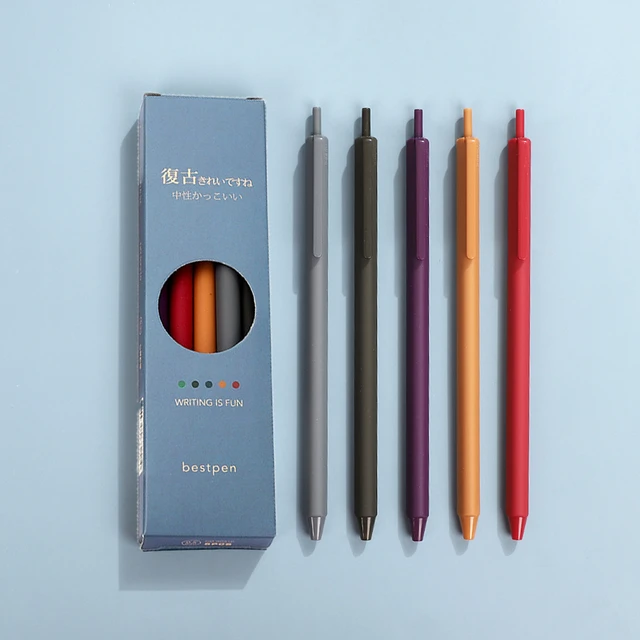 Fine Point Gel Pens Colors, Morandi Gel Pens, Retractable Pen