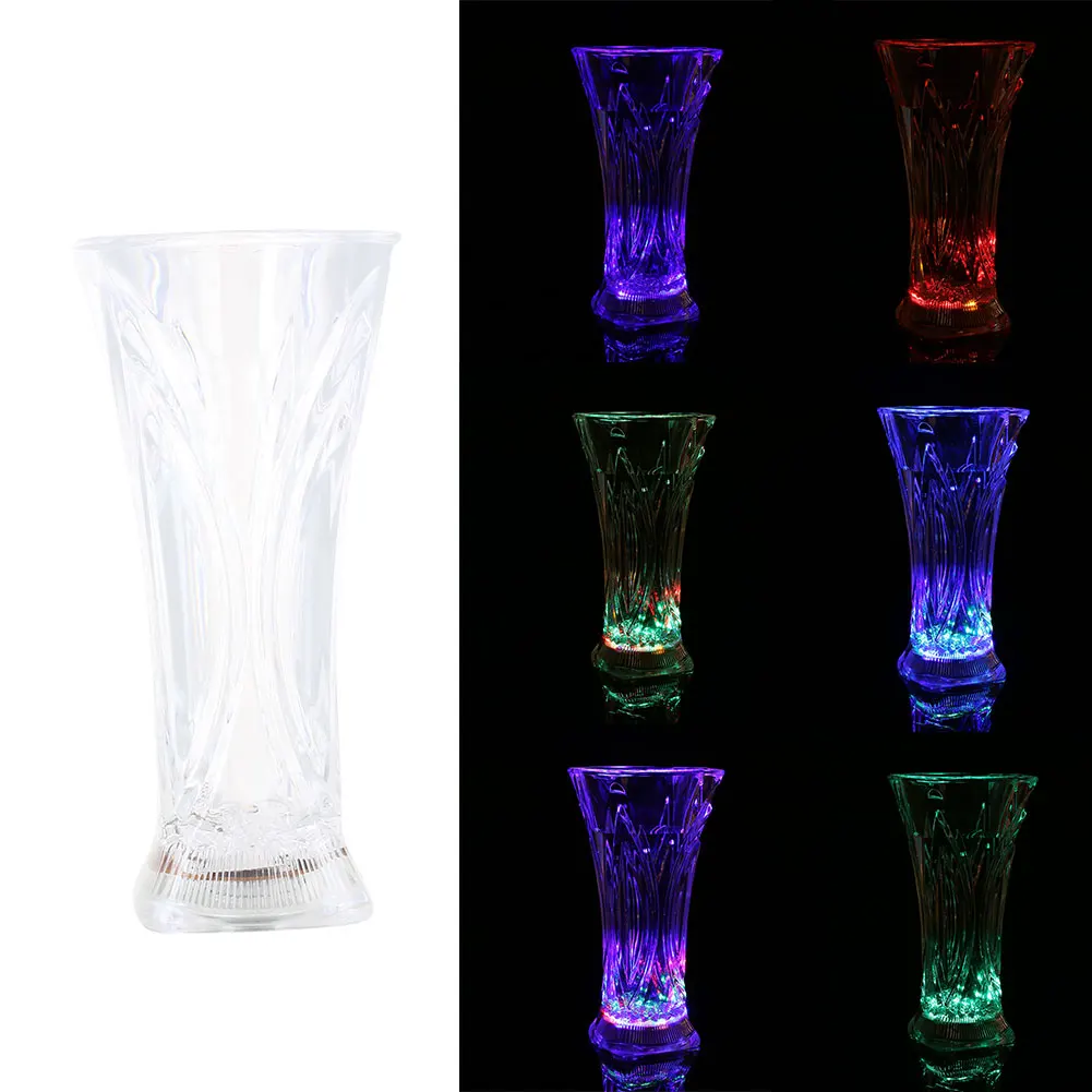 

Luminous Cup LED Cup Flashing Cup Colorufl Acrylic 400ml Water Sense KTV Supplies Fashion Mug for Wedding/Party/Bar
