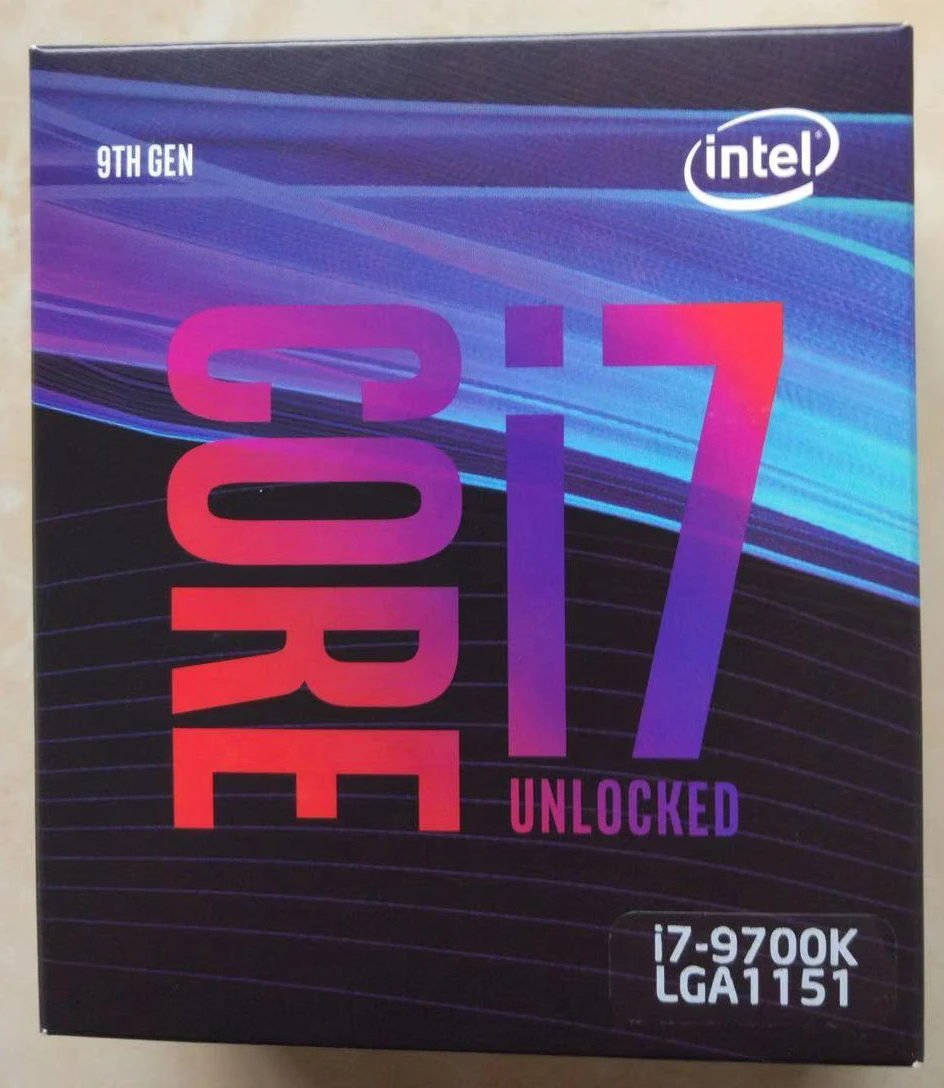 Новый оригинальный процессор Intel Core i7 9700K I7 3 60 GHz LGA1151 8 ядерный HD VGA CPU Бесплатная