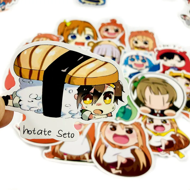 50 шт., японский классический мультяшный персонаж himouto Umaru Chan, Детская Наклейка, скрапбукинг, игрушка для скейтборда, украшение для багажа