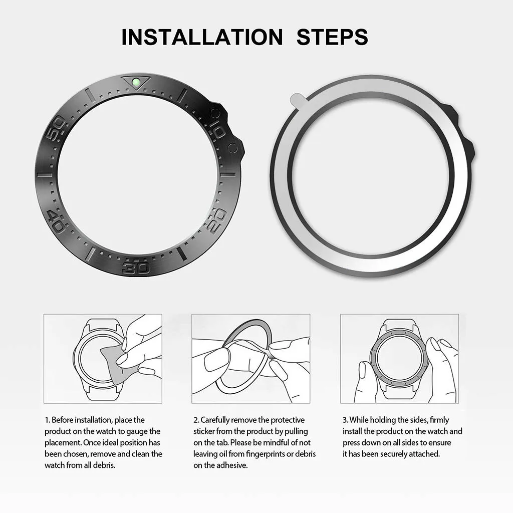 Кольцо для часов, клейкая крышка, металлический чехол против царапин для Garmin Fenix 5/5 plus Fenix 5X/5x Plus, вставка с рамкой Fenix5 Fenix5x#1122