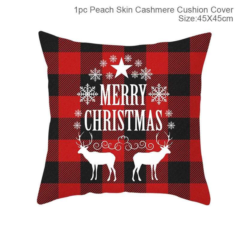 Pillow case 2 Рождественская Подушка Чехол Рождественские украшения для дома подарки на год Рождественский Декор Natal Noel - Цвет: Pillow case 2