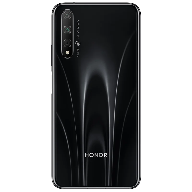 Honor 20s глобальная ПЗУ Поддержка программного обеспечения Google 48MP 32MP задняя 3 камера 6 ГБ 8 ГБ 128 ГБ 2340x1080P полный экран смартфон - Цвет: Black