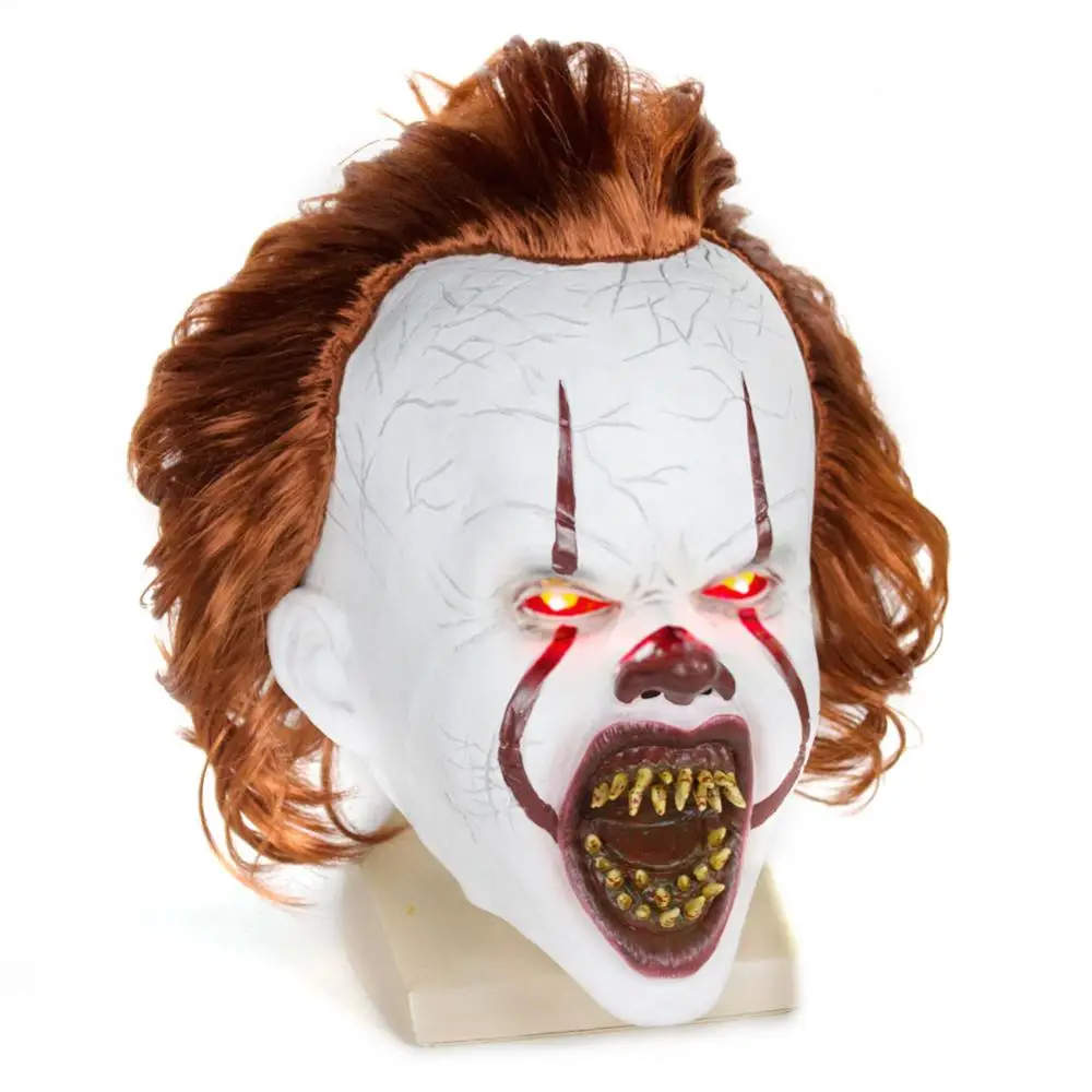 Джокер маска пеннивайза Stephen King It Chapter Two 2 ужас, Костюмированная вечеринка латексные маски шлем клоун Хэллоуин вечерние костюм, реквизит
