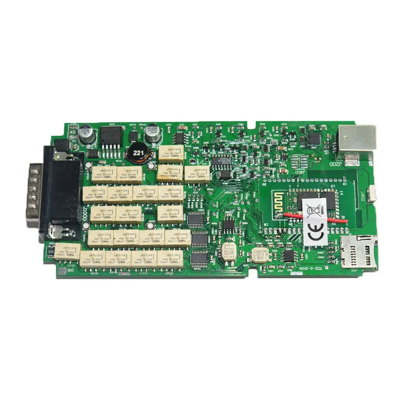 OBDIICAT зеленый одноплатный новый VCI TCS с Bluetooth Новый 2017 1/2016 00 Keygen для автомобиля