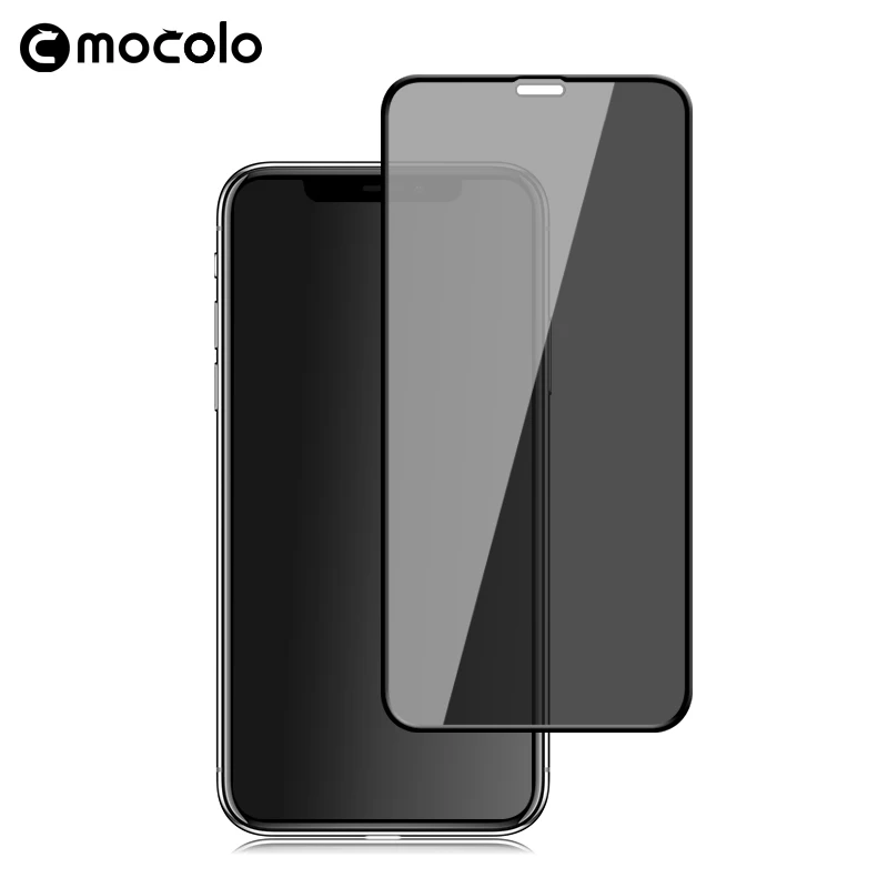Mocolo Anti peep Anti privacy Glare Curved Premium Glass for iPhone 11 Full Cover Screen