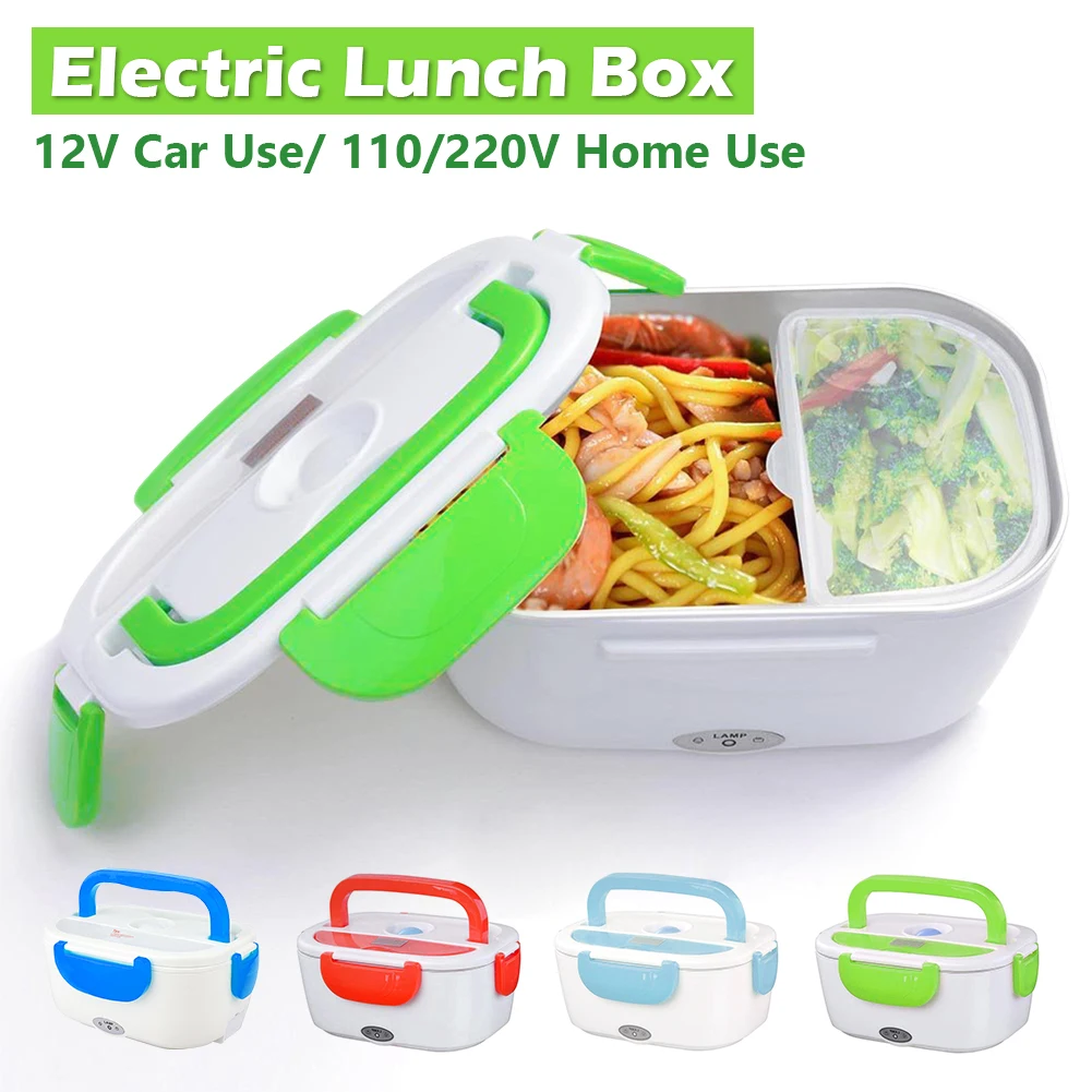 Electric Lunch Box Portable Food Grade Heating Lunchbox Container Food Warmer Home Car Heated Box Container 12V/110V/220V