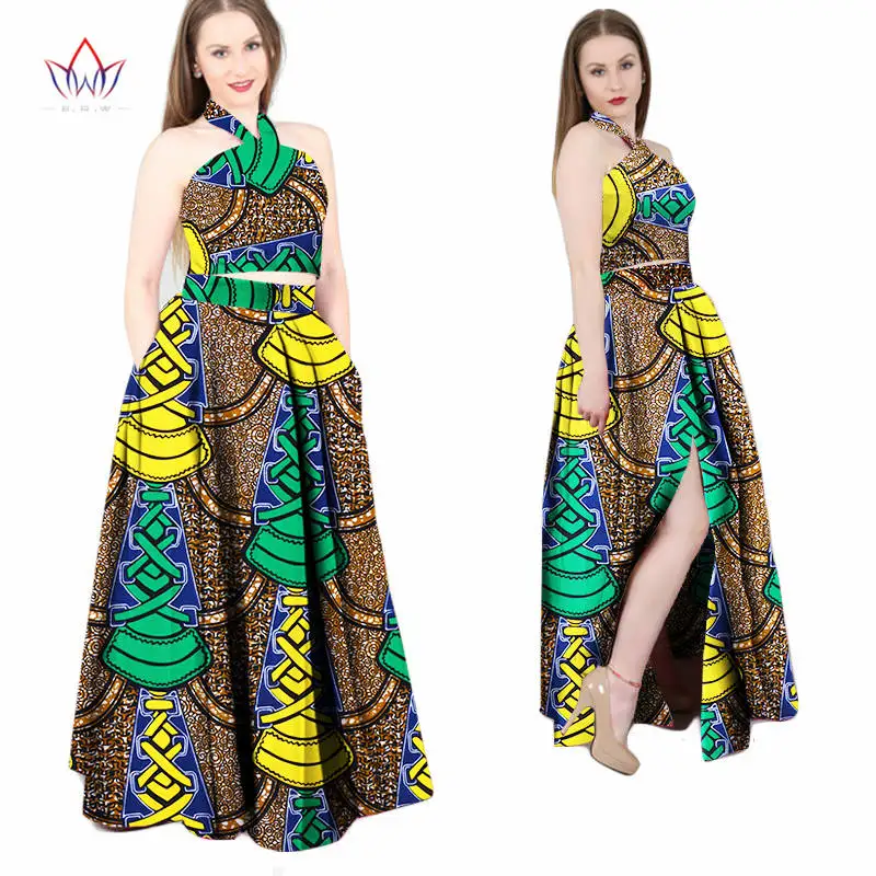 Африканские платья женские модные дизайнерские Дашики Базен riche халаты femmes две части Базен riche платья Длинные Дашики размера плюс WY699 - Цвет: 25