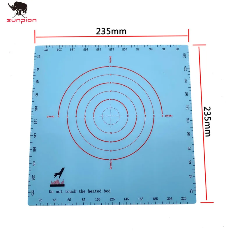 

3D Printer Parts Heat Hot Bed Sticker 235x235mm Coordinate Printed Surface Build Sheet For ENDER-3 Ender-3s TEVO Tarantula Pro