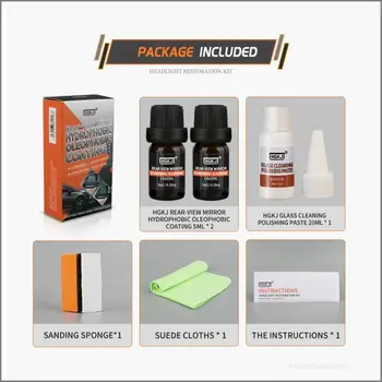 

HGKJ Rearview Mirror Hydrophobic Oleophobic Coating Waterproof Kit Anti-small Stickers A Spray Can Last For 90 Days Dropshipping