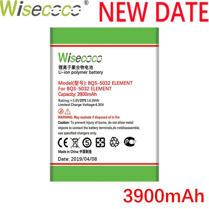 Wisecoco BQS5032 3900 мАч аккумулятор для BQ BQS 5032 BQS-5032 элемент батареи мобильного телефона Замена+ номер отслеживания