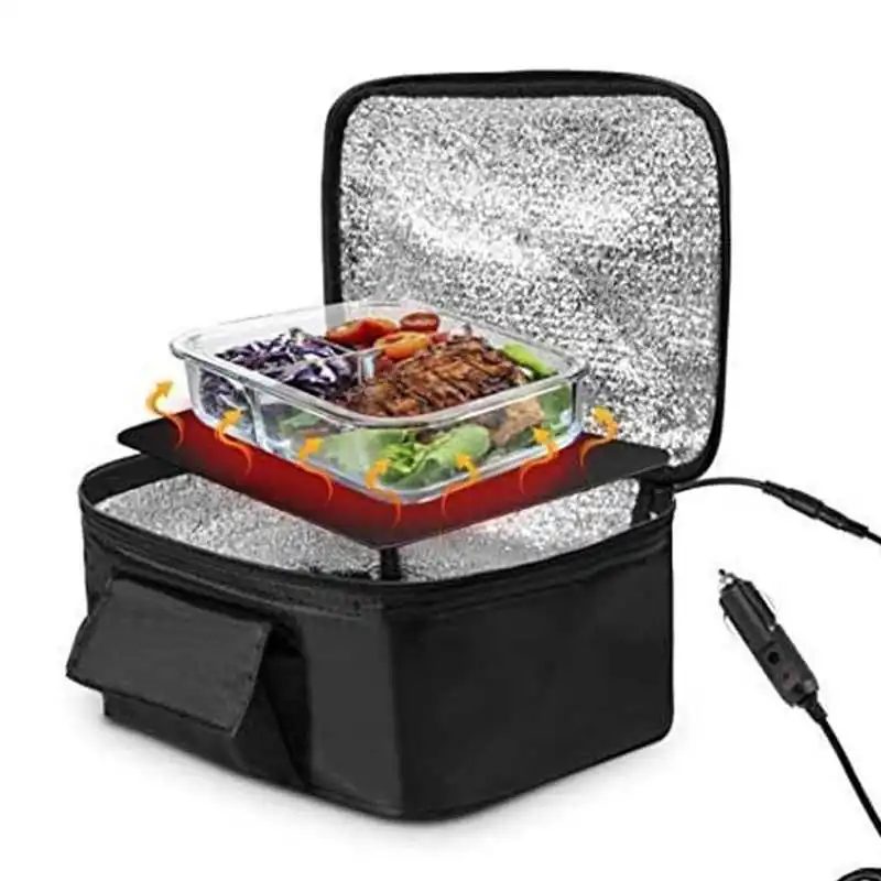 Aotto Portable Food Warmer for Car, 12V Heated Lunch Boxes for Adults,  Personal Mini Oven Microwave Travel Food Lunch Warmer for