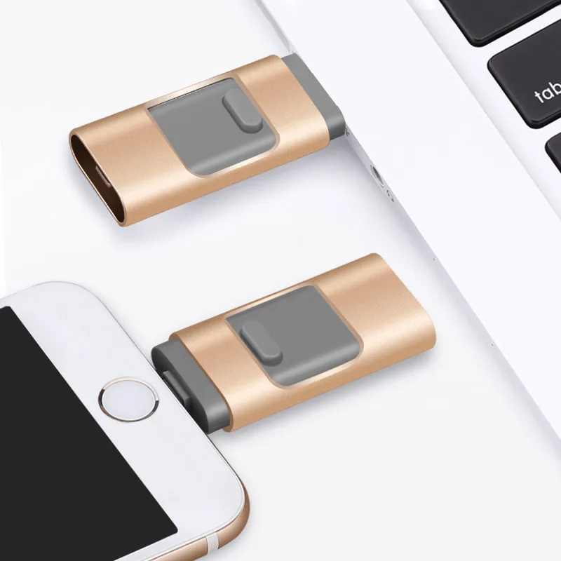 Флэш накопитель USB для iPhone X / 8/7/7 Plus 6 6s 5 SE ipad OTG Pen Drive HD Picture Stick 16 ГБ 32 64 128 Плюс DIY