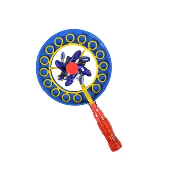 

Portable Windmill Shape Blowing Tool Magic Kids Gift ABS Funny Outdoor Toys Party Handheld Summer 2 In 1 Wand Bubble Stick
