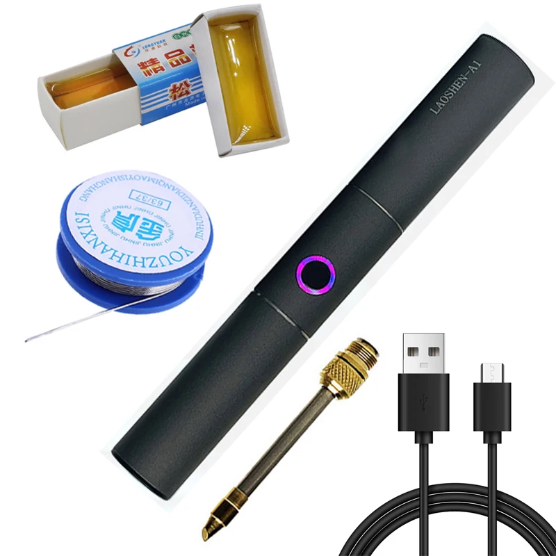 Высокомощный беспроводной паяльник с быстрым нагревом и USB перезаряжаемый