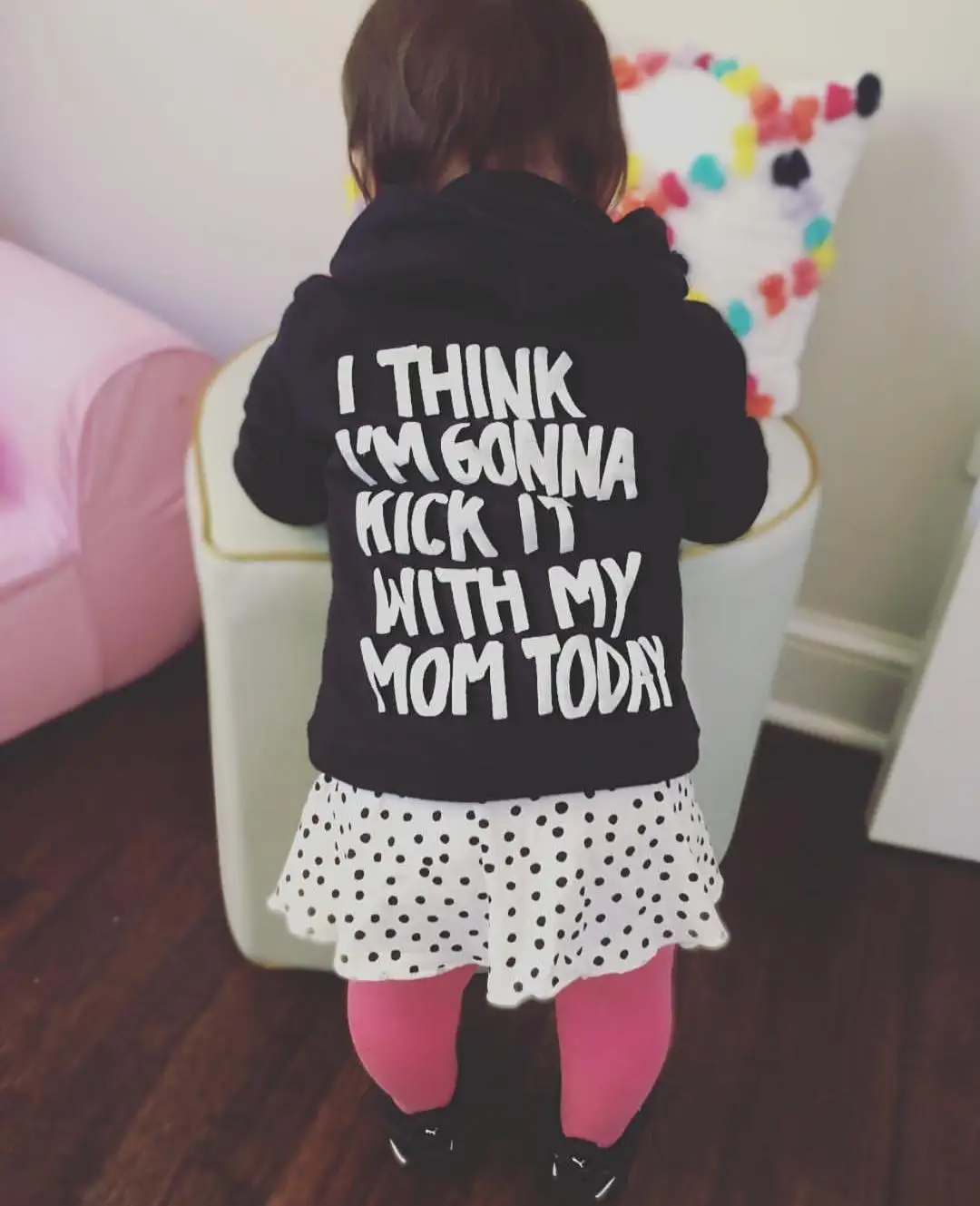 Г. Emmababy топы для маленьких мальчиков и девочек, свитер с капюшоном и длинными рукавами с надписью сзади осенняя одежда, толстовки с капюшоном топы для детей