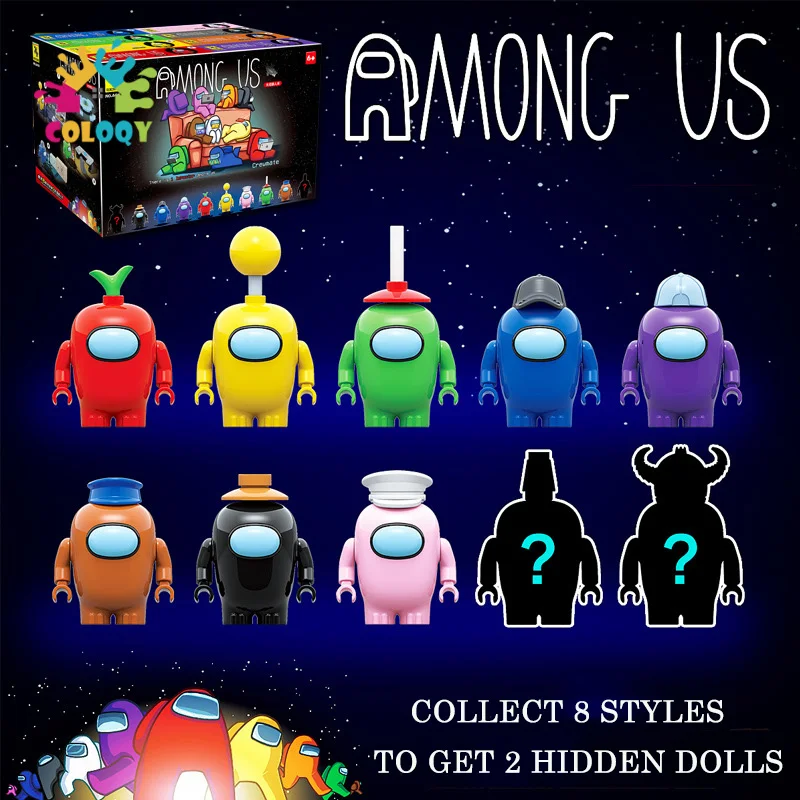 

Kids Toys Among US Model Building Blocks 8 pcs/lot Mini Figures Bricks Idear Creative DIY Toys For Children as Christmas Gifts