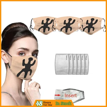 

Earloop Mouth Mask Washable Reusable Cover mascarilla reutilizable Double Layer Cover Anti Dust 3 Mask With 6 Filters Face Mask