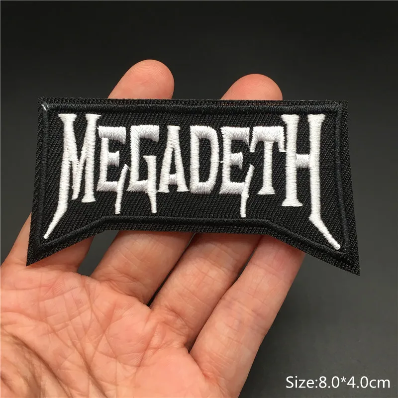 Band Rock Clothes Badges Iron On Patches Appliques Embroidered Music Punk Stripes for Clothes Jacket Jeans Diy Decoration 