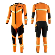 3MM diving suit Men's one-piece warm and cold-proof long-sleeved suit Yellow and orange color matching Rescue diving suit