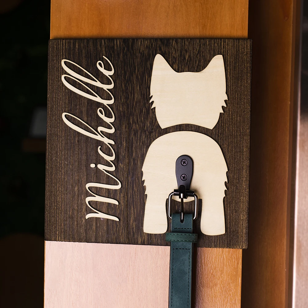 Personalized Dog Leash Holder