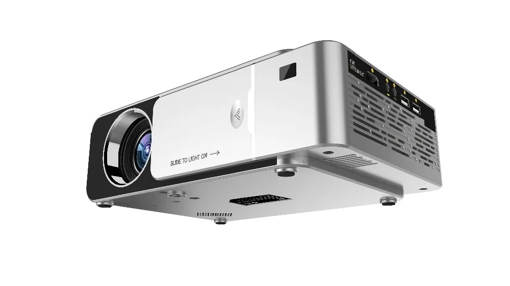 2019 New T6 1080P LED Projector 3500 lumens 1280x720 Portable projector Android 7.1 USB HDMI VGA AV