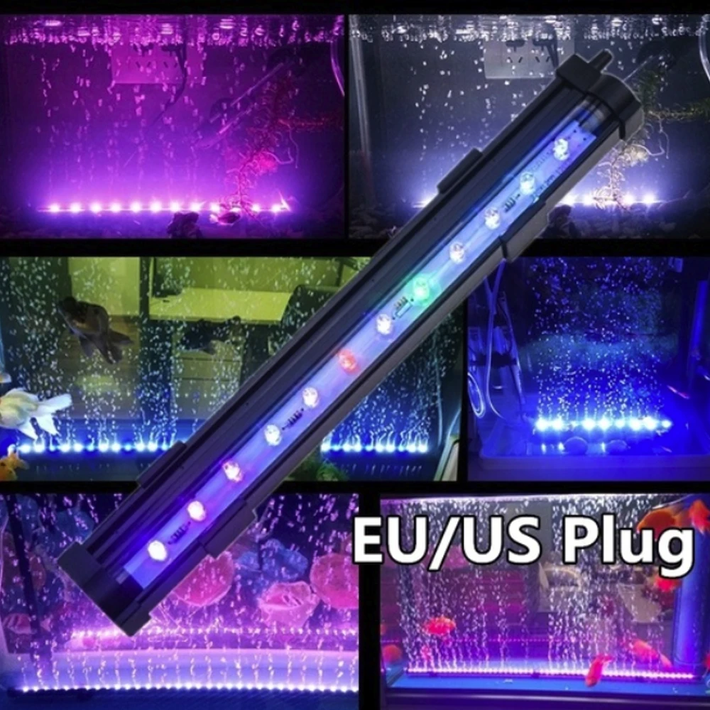 3 размера украшение аквариума водная трава RGB Изменение цвета погружной хрустальный стеклянный светильник s подводный светильник аквариума