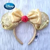 Disney Beauty And The Beast Princess Belle Headband Disneyland Mickey Minnie Ears Plush Headwear Children Toys Party Decoration 1