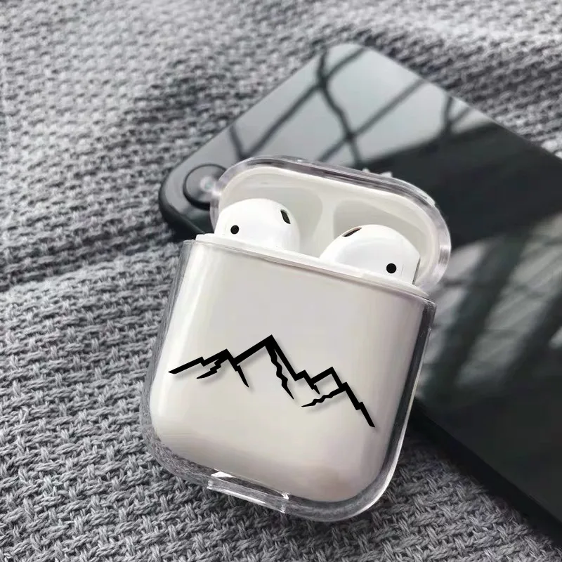 Милый чехол для наушников с сердечками и звездами для Apple iPhone, зарядная коробка для AirPods Pro, жесткий прозрачный защитный чехол, аксессуары - Цвет: 44