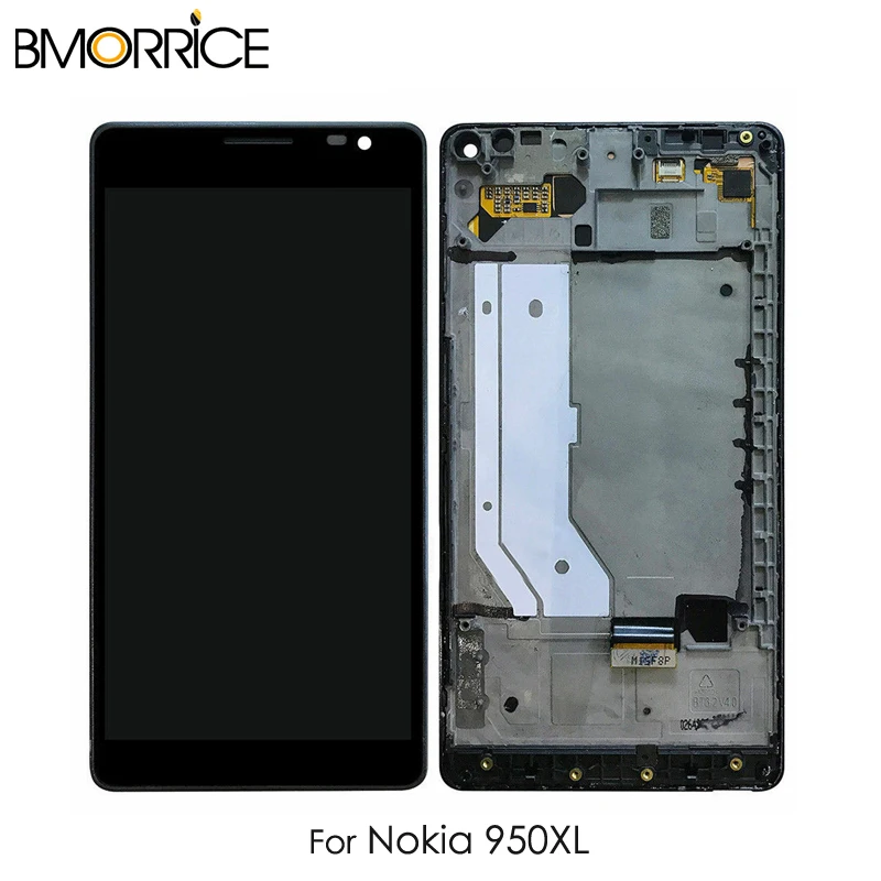

LCD Display For Microsoft Nokia Lumia 950XL RM-1116 Touch Screen Digitizer Assembly Black With Frame For Nokia 950 XL LCD 5.7